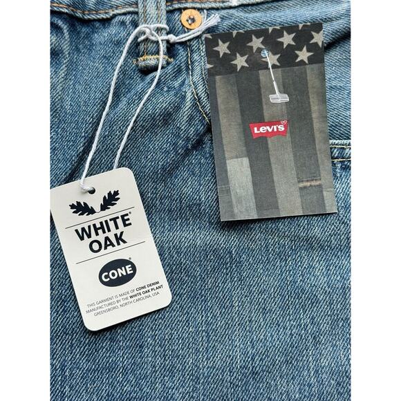 501 Jeans Rare White Oak Cone Denim Straight Leg Made In USA - Picture 9 of 11